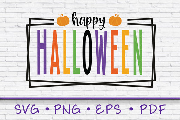 Happy Halloween svg, Halloween svg, Framed Halloween svg, Teacher Life SVG, Digital Cut File, Sublimation Print, Png, Halloween, pumpkins