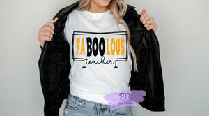 Faboolous Teacher SVG, Teacher Halloween SVG, Teacher Life SVG, Fabulous Teacher Svg, Sublimation Print, Png, Teacher Life png