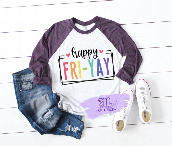 Happy Friyay SVG, Friday SVG, Teacher Shirt SVG, Teacher Life Svg, Mom Life Svg, Png, tgif svg, weekend svg, Cricut, Sublimation Print