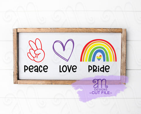 peace love pride svg, pride. svg, proud svg, peace love svg, cricut svg, svg for pride, pride month svg, LGBTQ pride