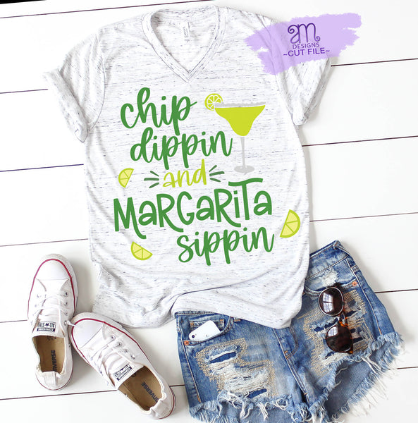 Chip Dippin' Margarita Sippin' svg, png, svg files for Cricut, Funny, Summer, margarita svg, chip dippin svg, cinco de mayo svg