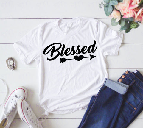 Blessed Svg, Blessed, Quote Svg, Saying Svgs, Inspirational Svg, Quotes, Vinyl, SVG File for Cricut, Cut File, Svg Cut file, Gift for her