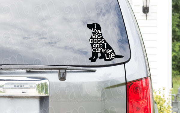 Dog Svg, Svg, Dog Lover Svg, Big Dog Svg, Black Lab svg, I love Big Dogs