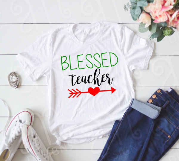 Blessed Teacher svg, svg for teacher mask, Teacher SVG, Blessed Teacher, svg for face mask, teacher face mask svg