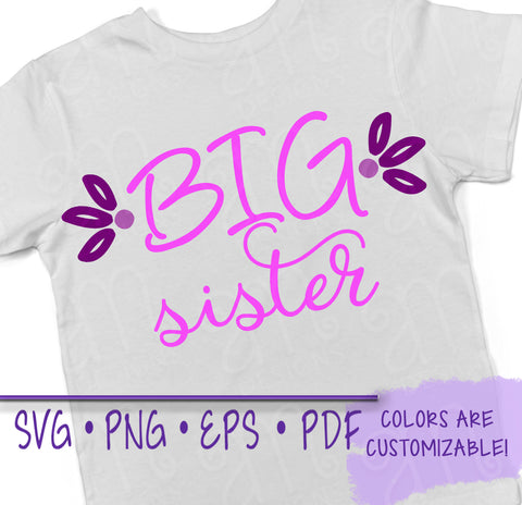 Big Sister Shirt, Big Sister Svg, Big sister gift, sister gift, sister, sister svg