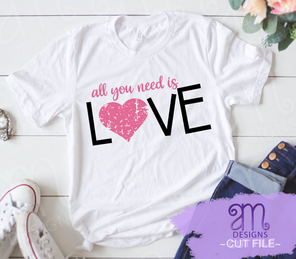 All you need is love, all you need is love svg, valentines day, valentine svg, valentine day svg, love svg, love, grunge heart, heart svg