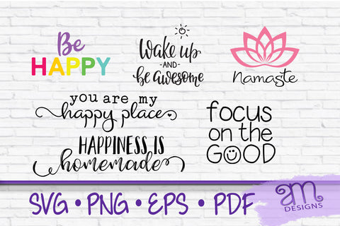 Happiness svg bundle, Happiness svg, happy svg bundle, be happy svg, focus on the good, svg bundles, happy svg file, happy cut files