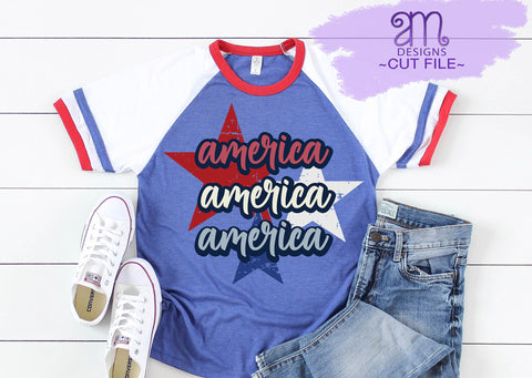 america america america, America Svg, retro America Svg, red white and blue, Fourth of July svg, July fourth, Cricut, Patriotic Svg