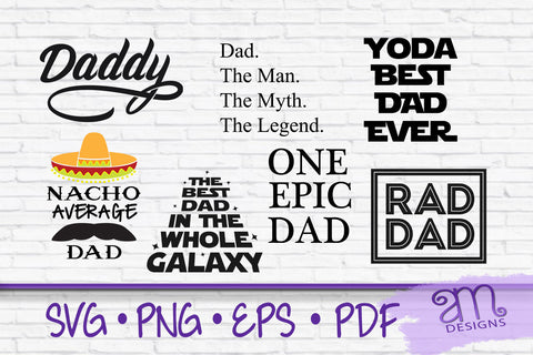 Dad svg Bundle, Fathers Day SVG Bundle, Fathers Day Svgs, Bundle Svg, fathers day, daddy svg, Yoda best dad, rad dad svg