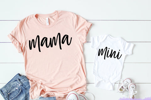 Mama and Mini, Mama, Mommy and Me SVG, Mama Mini Svg, Mommy and Me SVG, Svg Files, Svg, Files for Cricut, Mom Gift, Mom and Baby Svg